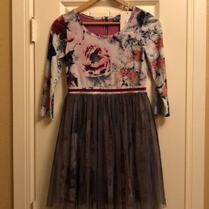 Girl’s floral and toile Truly Me Party Dress